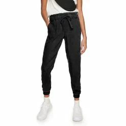 Juniors' SO® High Rise Paperbag Jogger Pants
