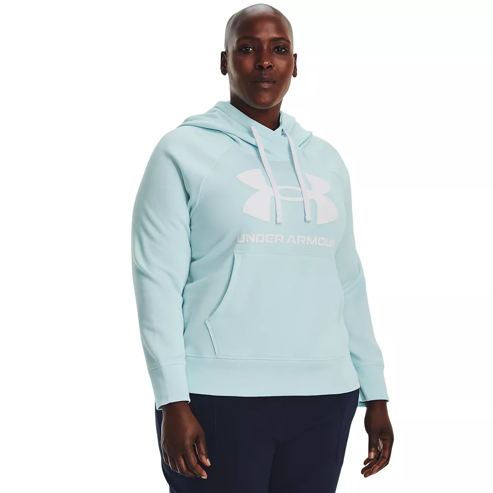 Plus Size Under Armour Rival Fleece Logo Hoodie - Image 4