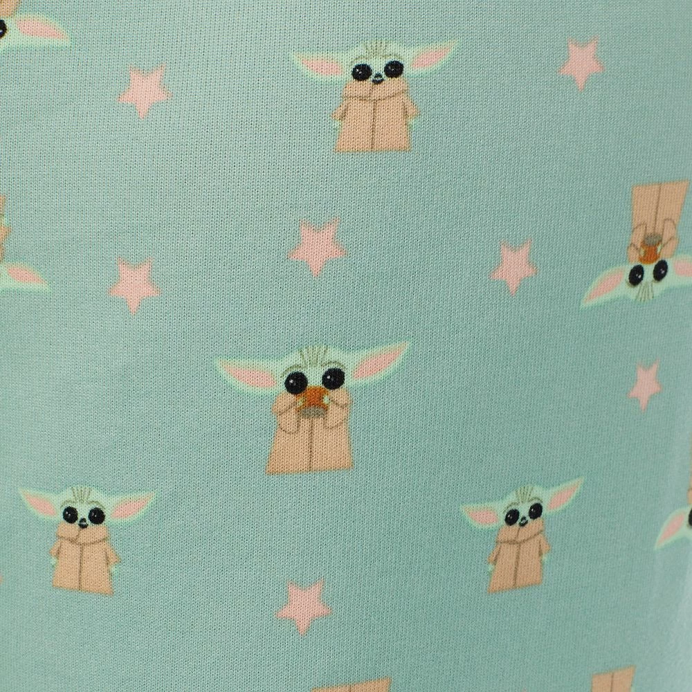 Women's The Mandalorian The Child Long Sleeve Pajama Top & Banded Bottom Pajama Pants Set - Image 4