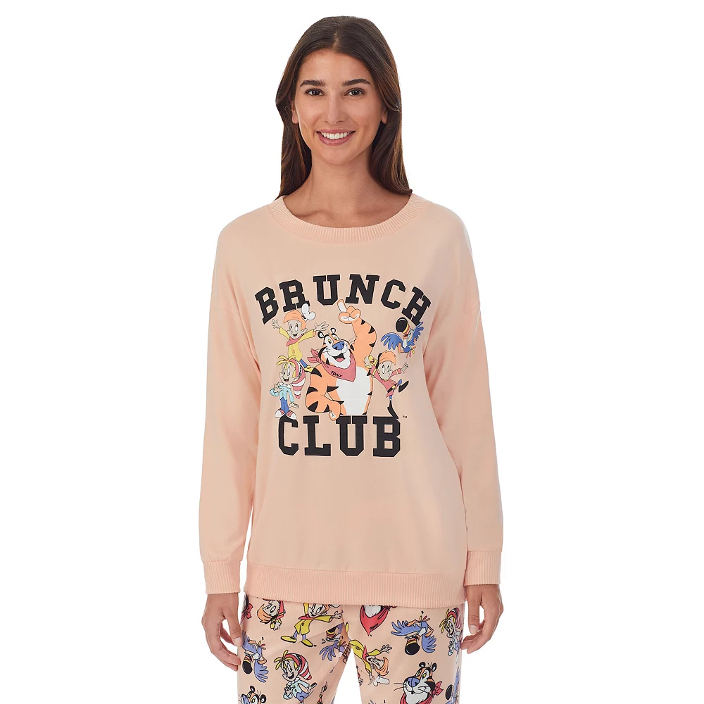 Women's Kellogg's Cereal Brunch Club Long Sleeve Pajama Top & Banded Bottom Pajama Pants Set - Image 3