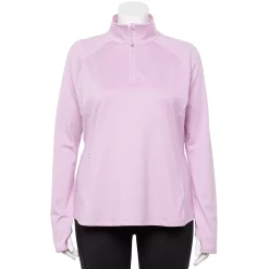 Plus Size Tek Gear® Quarter-Zip Performance Jacket