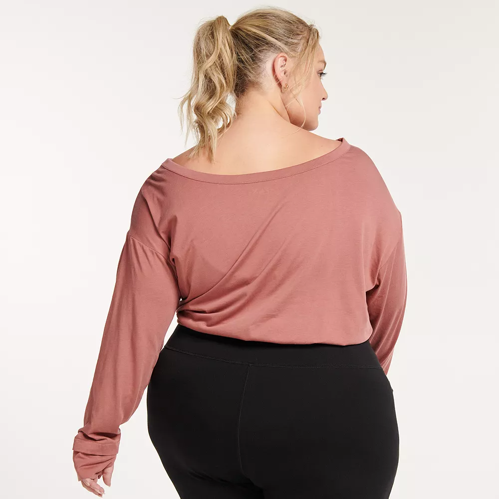 Plus Size FLX Cinched Bungee-Hem Top - Image 2