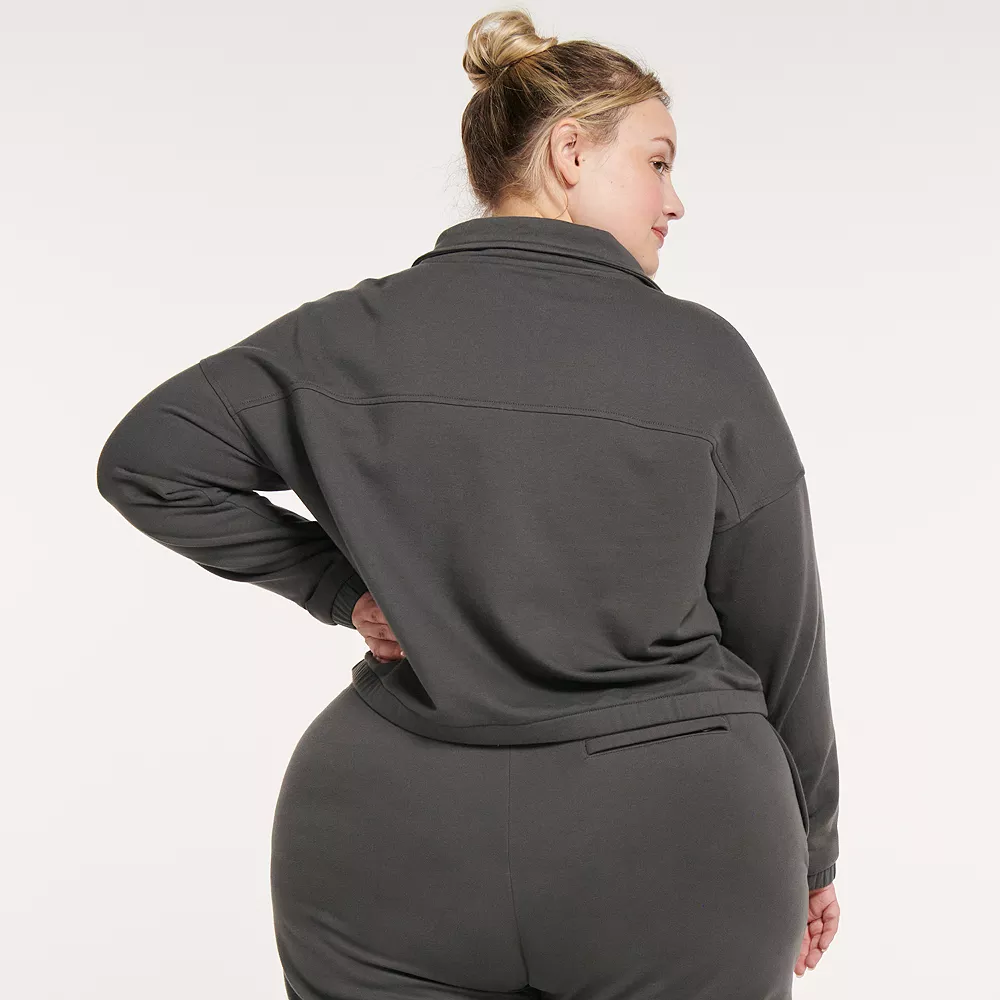 Plus Size FLX Embrace Quarter-Zip Sweatshirt - Image 2