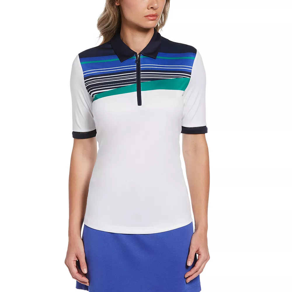 Women's Grand Slam Striped Golf Polo