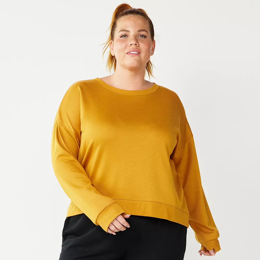 Plus Size Tek Gear® Crewneck Fleece Sweatshirt - Image 5