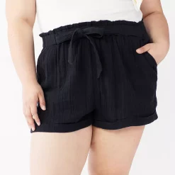 Juniors' Plus Size SO® Camp Shorts