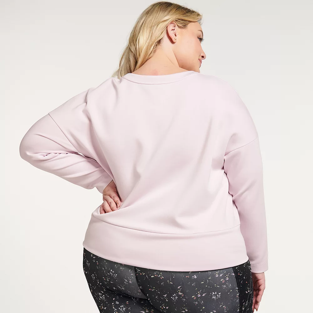 Plus Size FLX Cinched-Hem Popover Top - Image 2