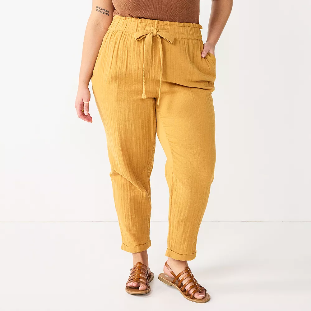 Juniors' Plus Size SO® Relaxed Tapered Leg Pants - Image 2