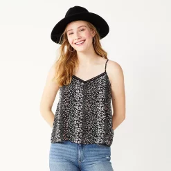 Juniors' SO® Lace Trim Cami