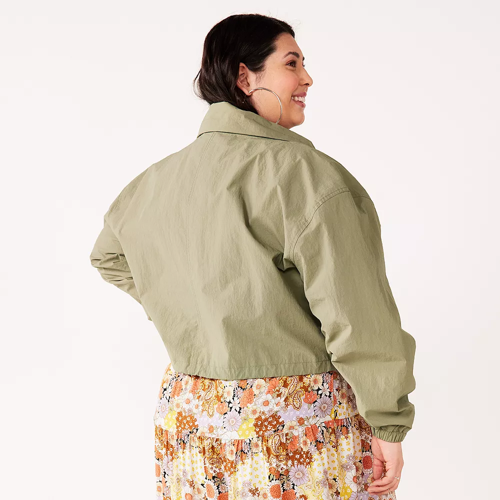 Juniors' Plus Size SO® Utility Windbreaker Jacket - Image 2