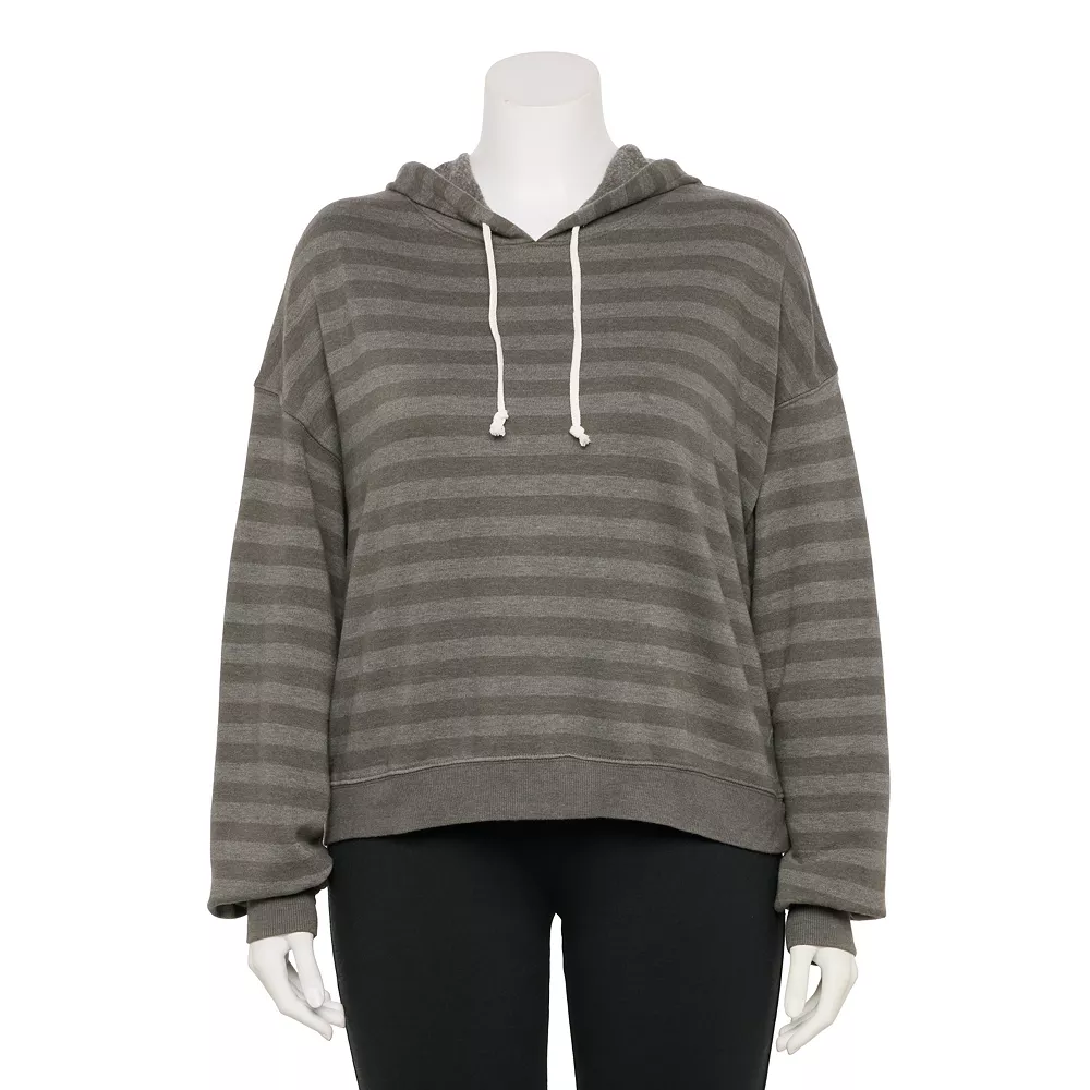Juniors' Plus Size SO® Cropped Hoodie - Image 3