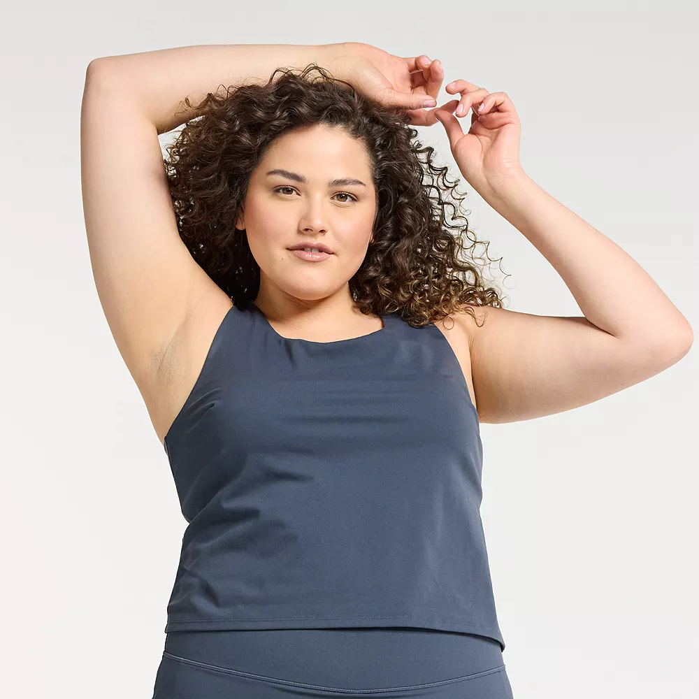 Plus Size FLX Affirmation Twist-Back Tank