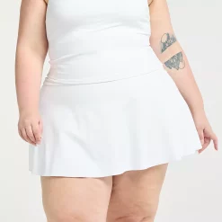 Plus Size FLX High-Waisted Affirmation Skort with Pockets