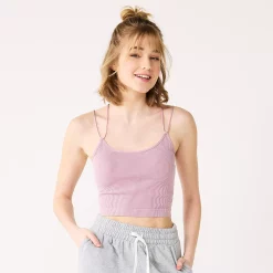 Juniors' SO® Seamless Bungee Strap Cami