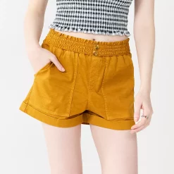 Juniors' SO® Utility Shorts