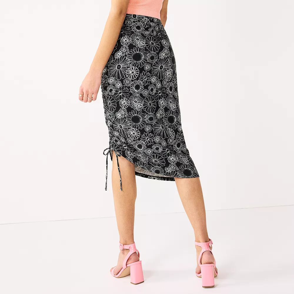 Juniors' SO® Cinched Midi Skirt - Image 6