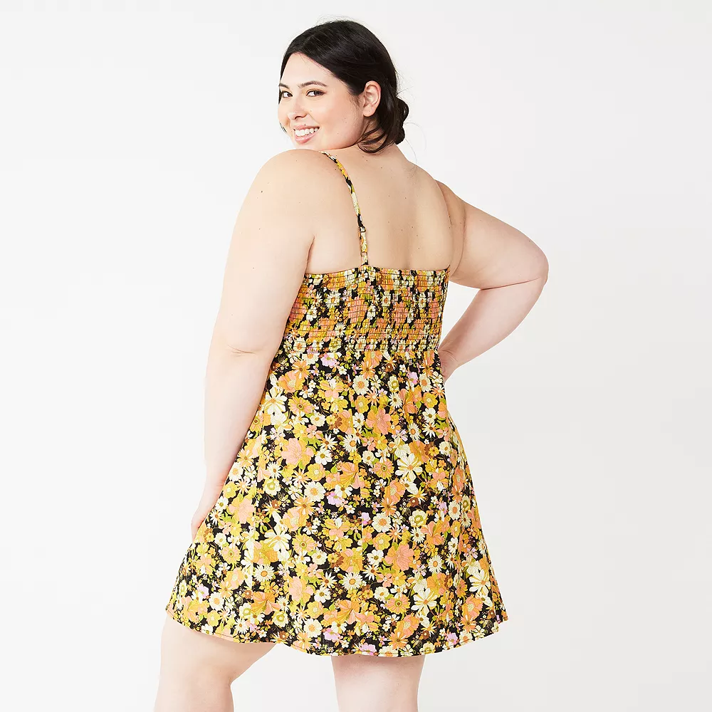 Juniors' Plus Rewind Cutout Skater Dress - Image 3