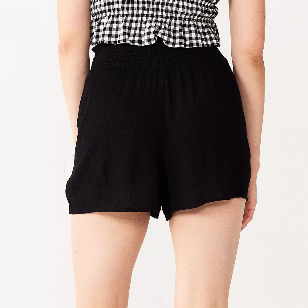 Juniors' SO® Print Button-Front Shorts - Image 7