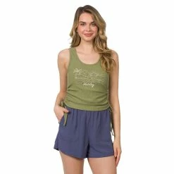 Juniors' Hurley Drawstring Beach "Hurley" Logo Tank