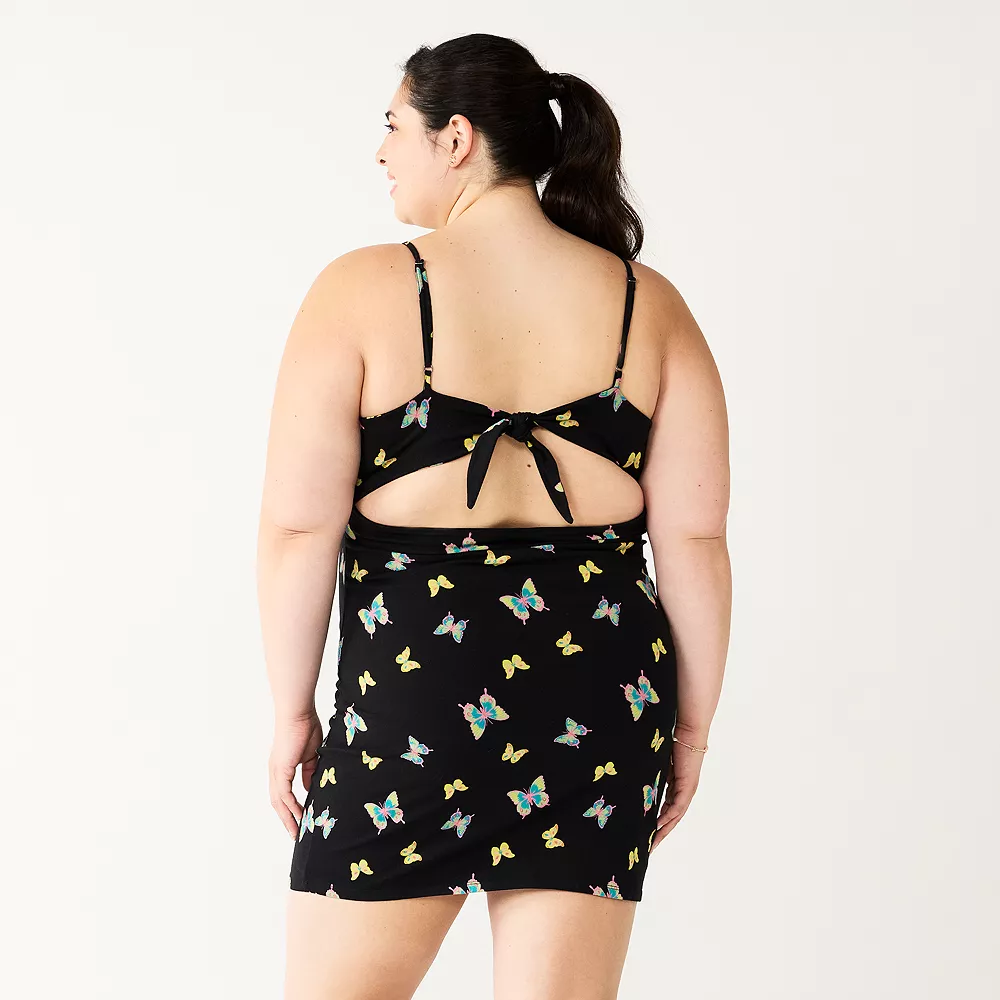 Juniors' Plus Size SO® Back-Tie Bodycon Mini Dress - Image 3