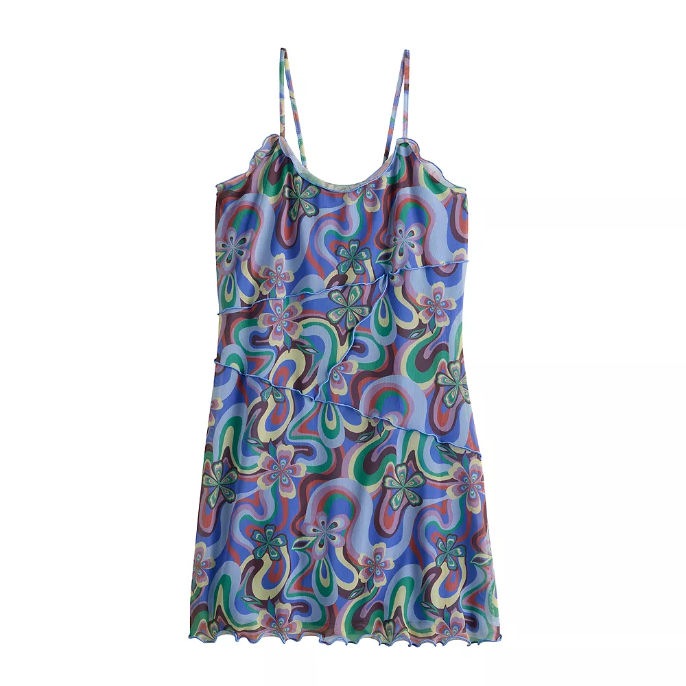 Juniors' SO® Ruffled Print Fit & Flare Mini Dress - Image 5