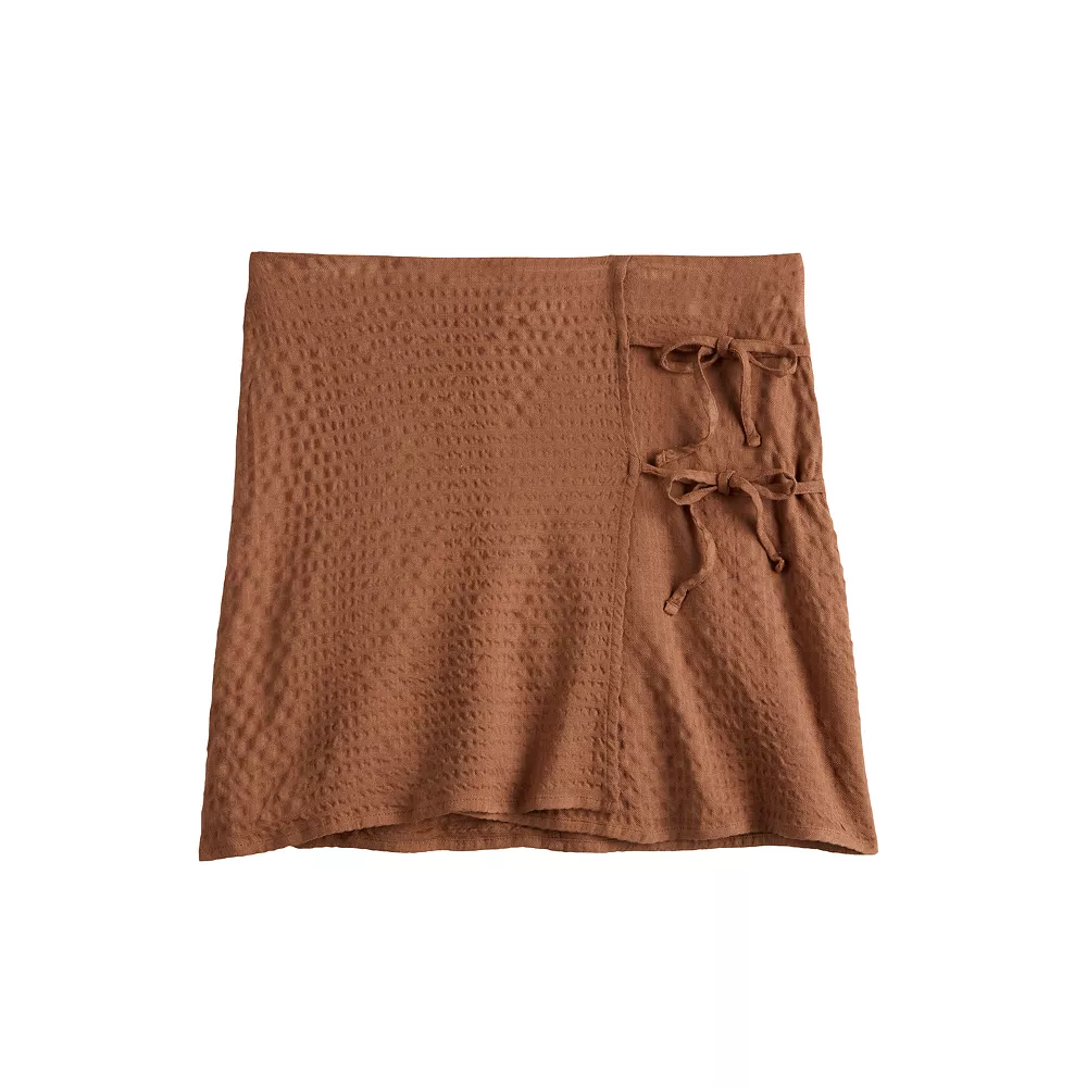 Juniors' SO® Double-Tie Wrap Mini Skirt - Image 6