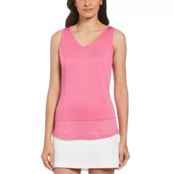 Women's Grand Slam Mesh-Trim Tank