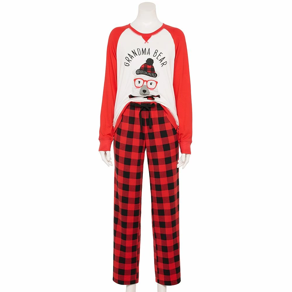 Women's Jammies For Your Families® Beary Cool "Grandma Bear" Pajama Set by Cuddl Duds® - Image 4