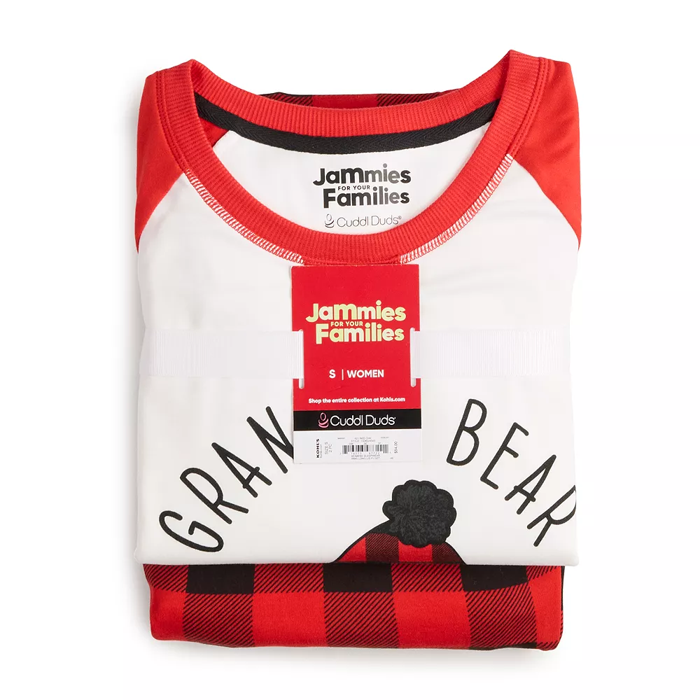 Women's Jammies For Your Families® Beary Cool "Grandma Bear" Pajama Set by Cuddl Duds® - Image 5