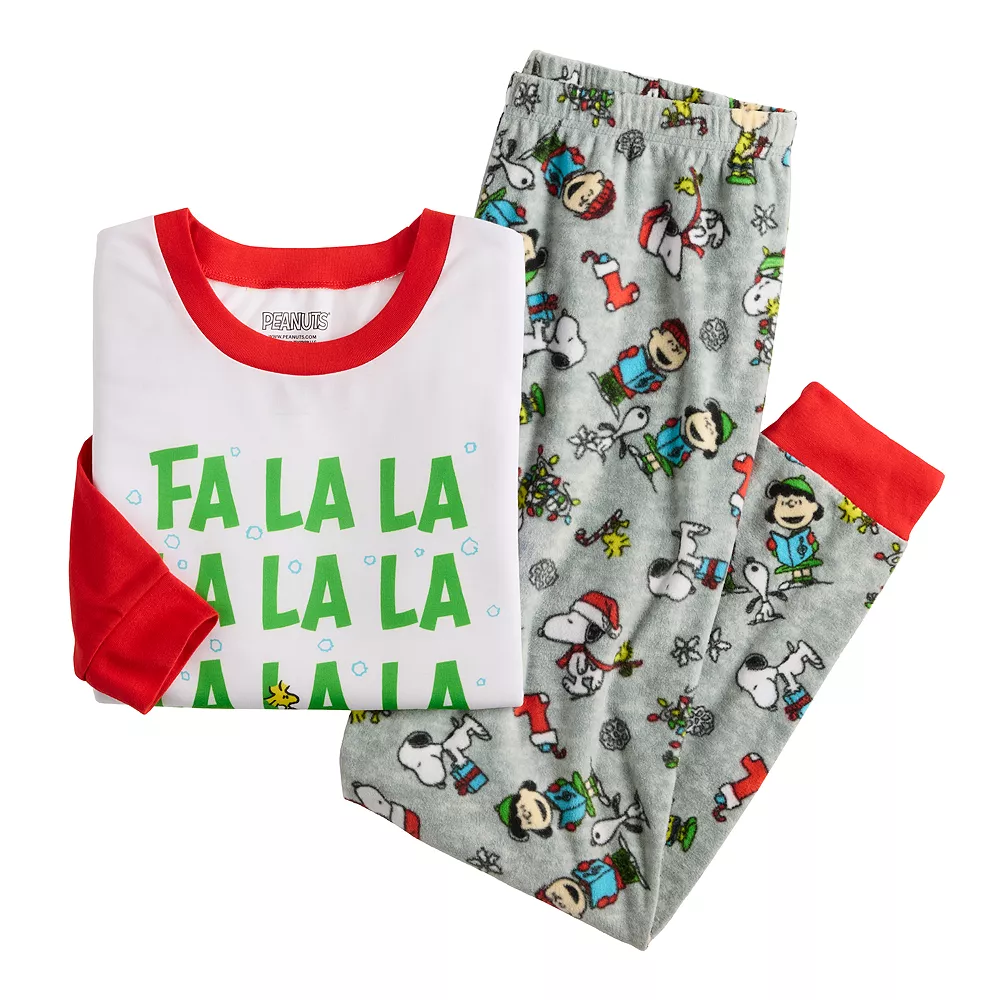 Women's Jammies For Your Families® Peanuts "Fa La La" Pajama Set - Image 4