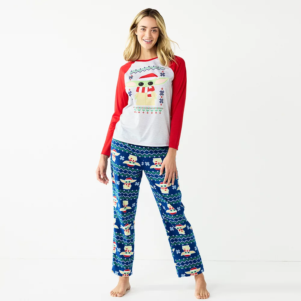 Women's Jammies For Your Families® Star Wars The Mandalorian Grogu Aka Baby Yoda Pajama Set