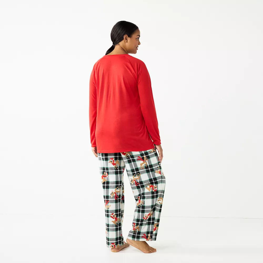 Plus Size Jammies For Your Families® Rudolph the Red Nosed Reindeer Pajama Set - Image 2