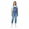 Juniors' WallFlower Insta Stretch Tomboy Mid-Rise Destructed Jean Overalls