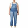 Juniors' Plus Size WallFlower Insta Stretch Curvy Super High-Rise Jean Overalls