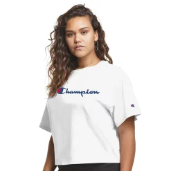 Plus Size Champion® Cropped Graphic Tee