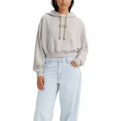 Women's Levi's® Cropped Graphic Logo Hoodie