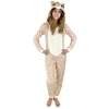 Women's Peace, Love & Dreams Cheetah One-Piece Pajamas