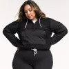 Plus Size FLX Hooded Half-Zip Mixed-Media Pullover