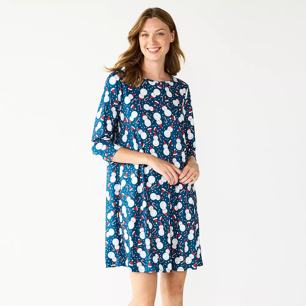 Women's Celebrate Together™ Printed Christmas Swing Dress - Image 6