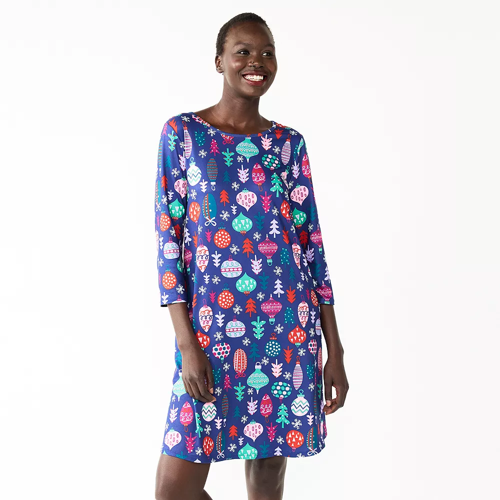 Women's Celebrate Together™ Printed Christmas Swing Dress