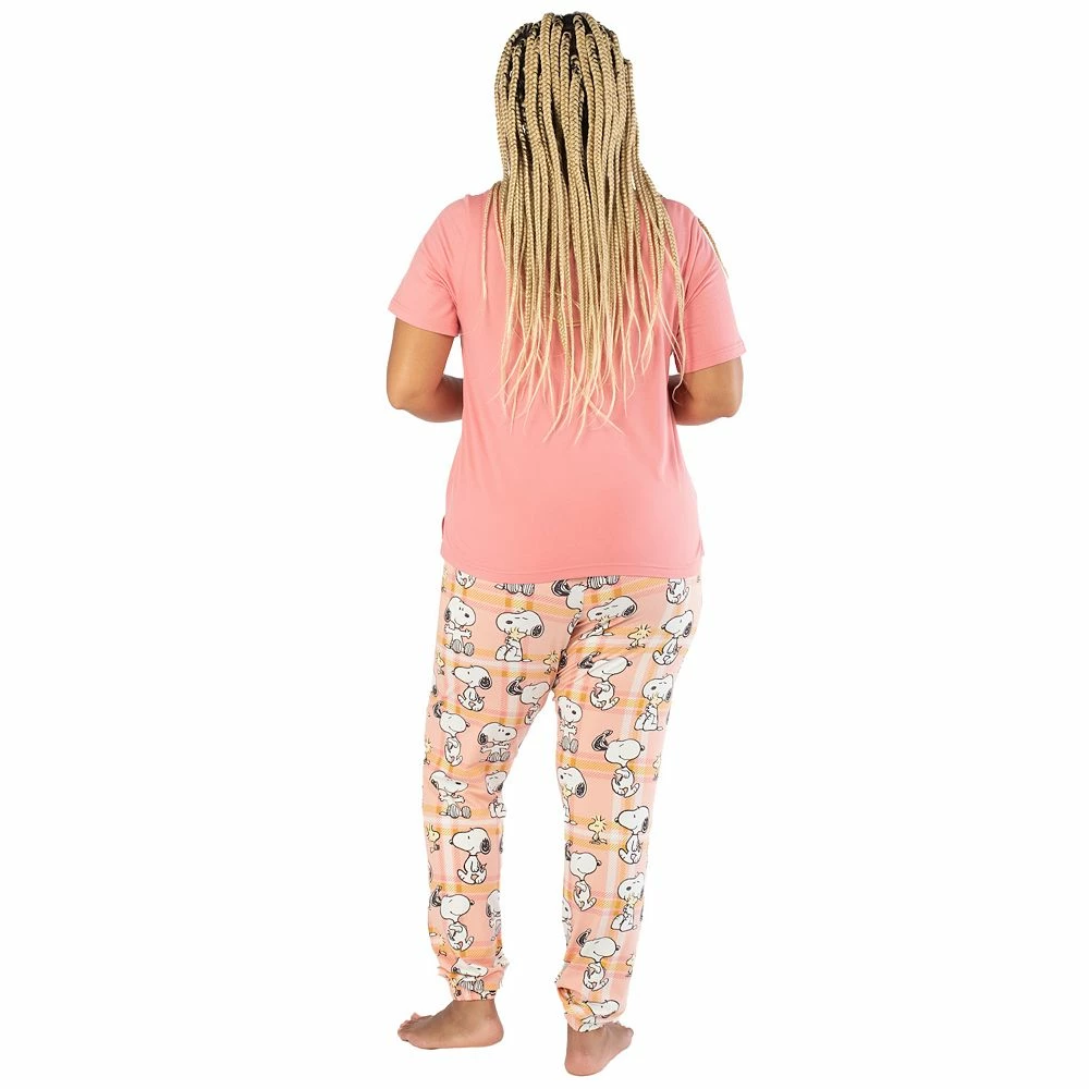 Women's Nite Nite by Munki Munki Short Sleeve Pajama Top & Pajama Pants Sleep Set - Image 3