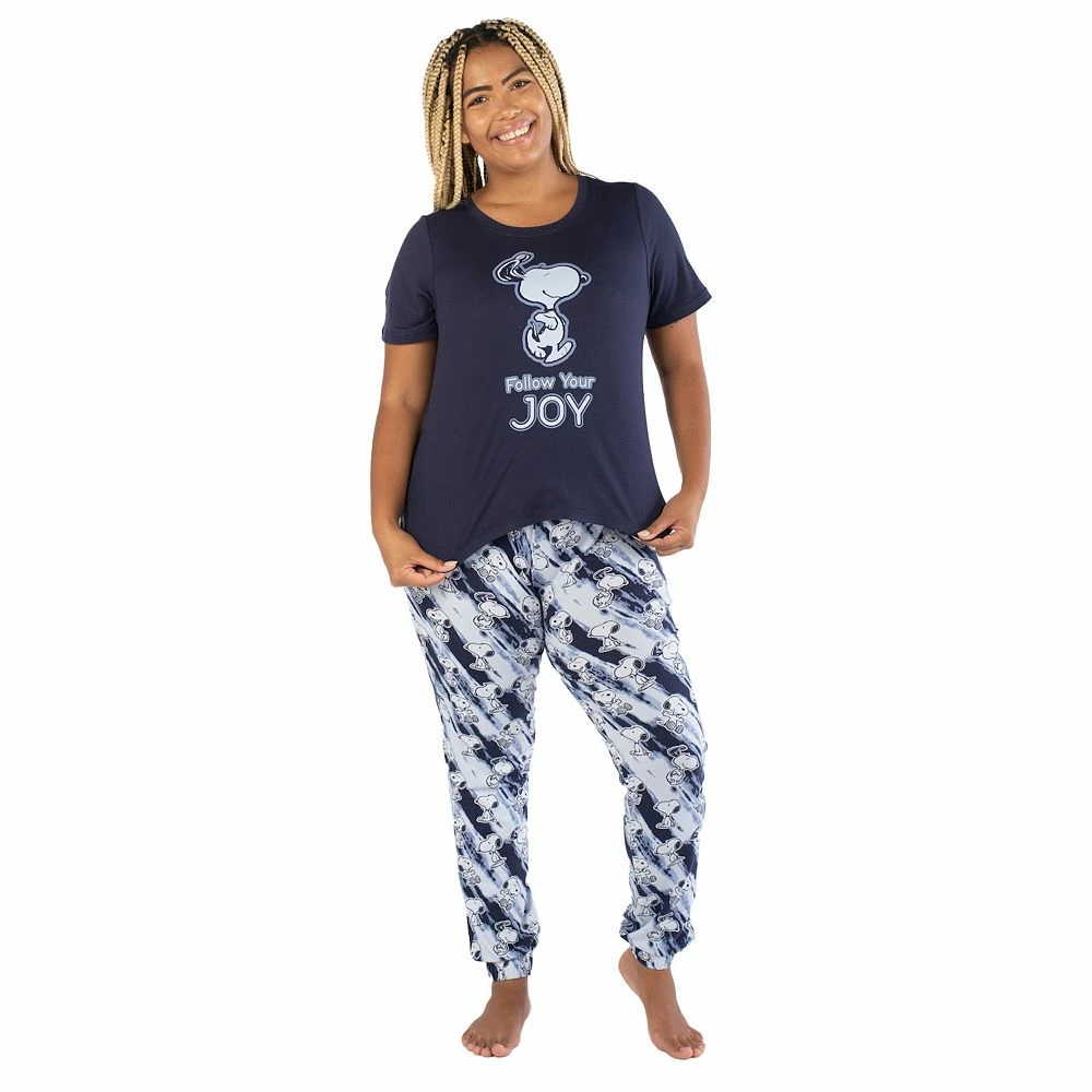 Women's Nite Nite by Munki Munki Short Sleeve Pajama Top & Pajama Pants Sleep Set