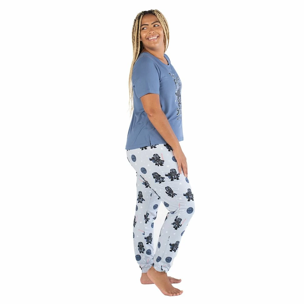 Women's Nite Nite by Munki Munki Star Wars Short Sleeve Pajama Top & Pajama Pants Sleep Set - Image 4