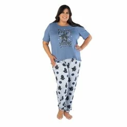 Plus Size Nite Nite by Munki Munki Star Wars Short Sleeve Pajama Top & Pajama Pants Sleep Set