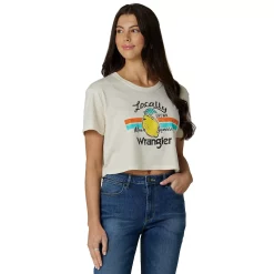 Women's Wrangler Boyfriend Cropped Graphic Tee