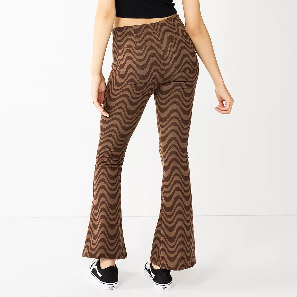 Juniors' SO® High-Rise Pull on Flare Pants - Image 5