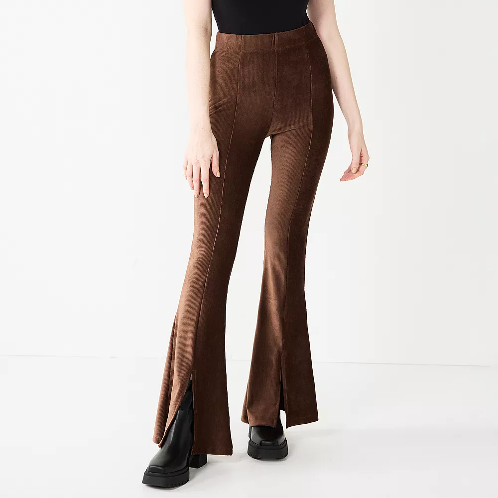 Juniors' SO® High-Rise Pull on Flare Pants - Image 2