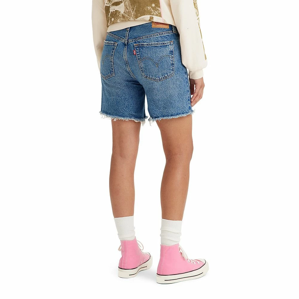 Women's Levi's® 501™ Mid-Thigh Frayed Jean Shorts - Image 3