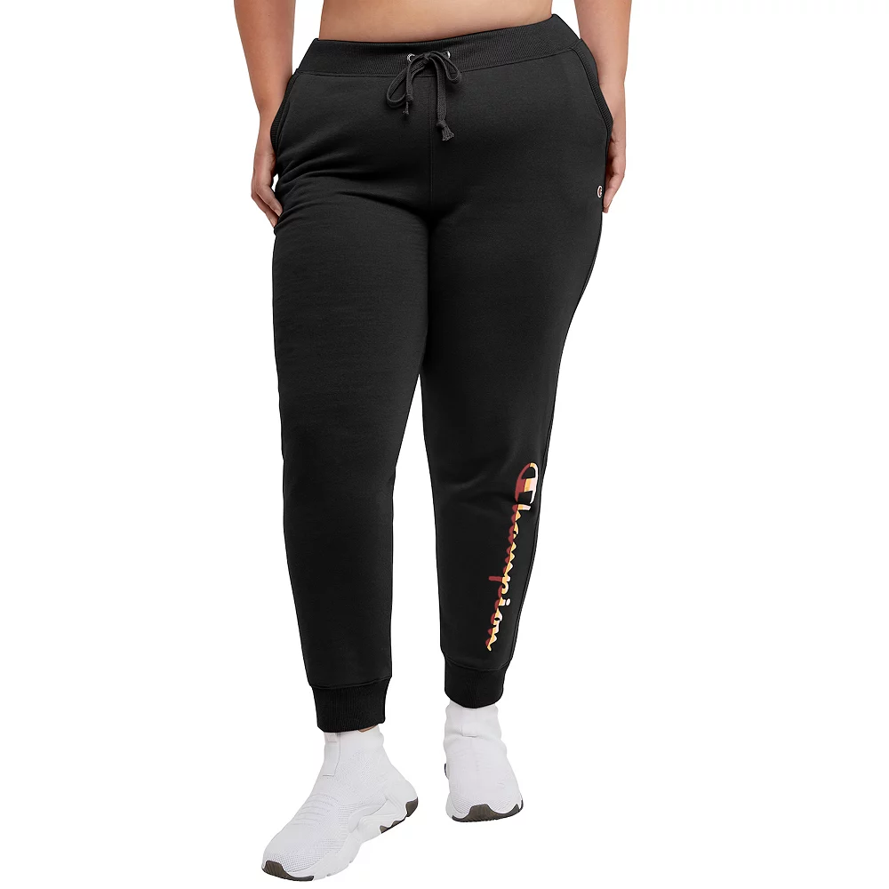 Plus Size Champion® Powerblend Fleece Graphic Joggers - Image 2