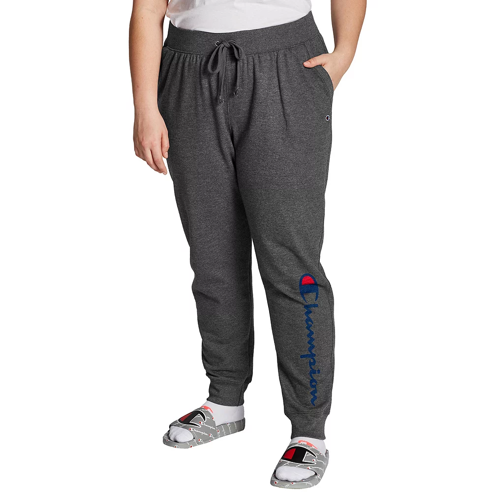 Plus Size Champion® Powerblend Fleece Graphic Joggers